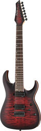 Amarok-7 BKRD Quilted Burst Black Red Quilted Burst Satin