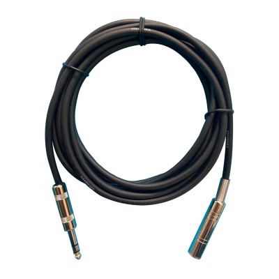 AC70 Rallonge Casque Stéréo 3 Mètres - 6,35 Mâle / 6,5 Femelle