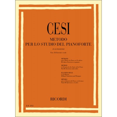 Metodo Per Lo Studio Del Pianoforte - Fasc. Ii