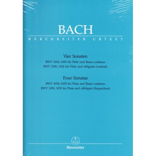 J.S. - 4 Sonates Bwv 1034, 1035, 1030, 1032 - Flute, Clavecin