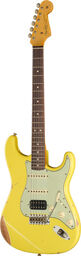 63 Strat Relic GYW HSS Graffiti Yellow