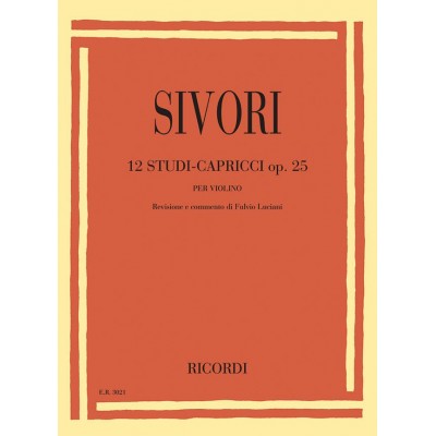 Sivori Camillo - 12 Etudes Caprices Op.25 - Violon