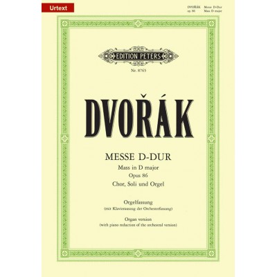 DVORAK ANTONIN - MASS IN D OP.86 - VOCAL SCORE (PAR 10 MINIMUM)