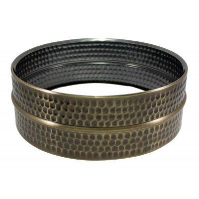 14X5 Fût Laiton Martelé Nickel Noir (brass)