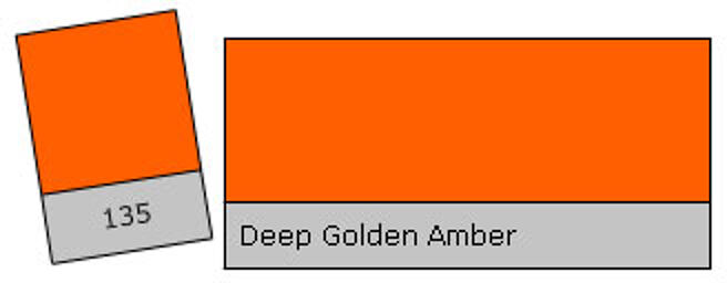 Colour Filter 135 D. G. Amber Deep Golden Amber