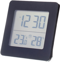 Digital Thermo-Hygrometer Cloc Noir