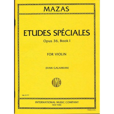 Mazas - Etudes Speciales Op.36/1 - Violon