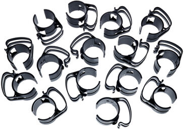 Snap light black 15 pcs Noir