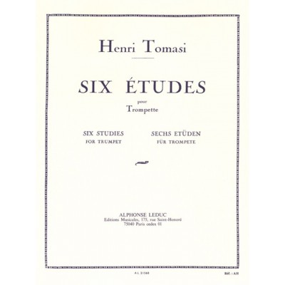 Tomasi Henri - Six Etudes Pour Trompette