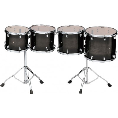 Set Tom De Concert LOW-pitched Transparent Black Burst