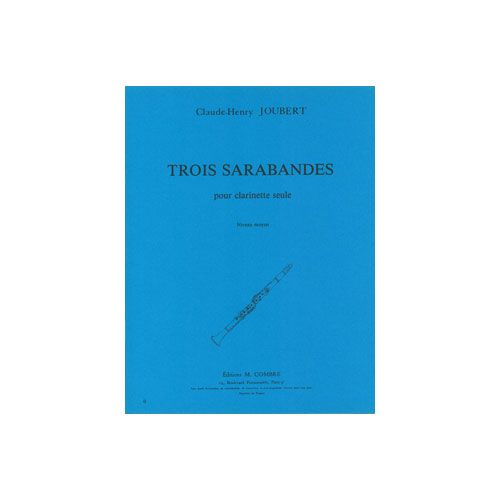 Joubert - Sarabandes (3) - Clarinette Seule