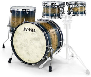 STAR Drum Walnut Stand. AIJB Indigo Japanese Sen Burst