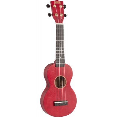 Ukulélé Soprano Slim Rouge Satin + Housse