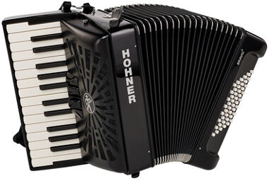 Hohner Bravo II 48 Black silent key Noir