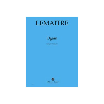 Lemaitre - Ogam - Marimba Et 3 Flûtes À Bec (Ténor, Basse Et Contrebasse)