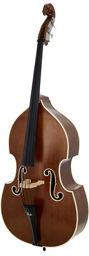 Two Tone BRG Double Bass 3/4 Marron foncé transparent avec bords blancs Vintage