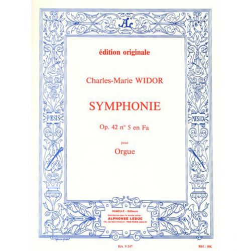 Widor C.M. - Symphonie N°5 Op. 42 - Orgue