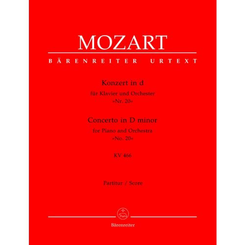 Mozart W.a. - Concerto En Re Majeur Pour Piano et Orchestre N°20 KV 466 - Conducteur