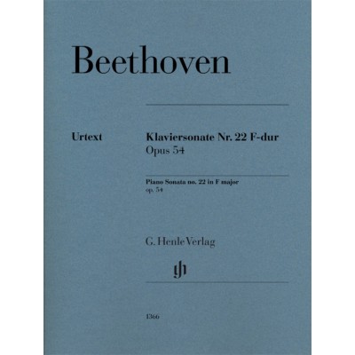 Beethoven L.V. - Sonate Pour Piano N. 22 Op.54