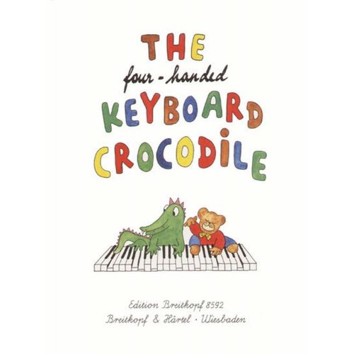 FOUR-HANDED KEYBOARD CROCODILE - PIANO 4 MAINS