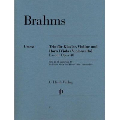 Brahms J. - Trio Avec Cor Mi Bemol Majeur Op.40