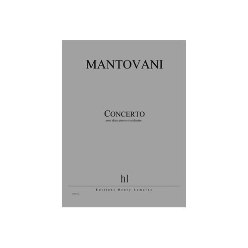 Mantovani - Concerto Pour Deux Pianos - 2 Pianos et Orchestre