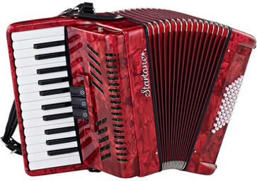 Piano Accordion 48 Red MKII Rouge
