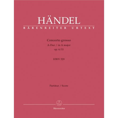 Händel G. F. - Conc. Grosso op.6/11A-dur - Conducteur
