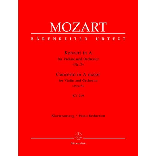 Moz W.A. - Concerto En La Majeur N°5 Kv 219 - Violon, Piano