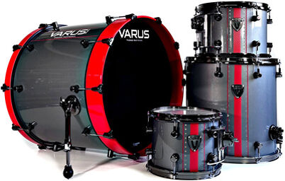 Morpheus Deluxe Gray Red Set Gris avec rayures rouges