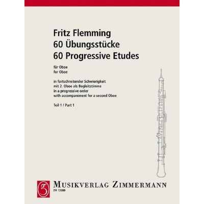 Flemming Fritz - 60 Etudes Progressives Pour Le Hautbois Vol.1
