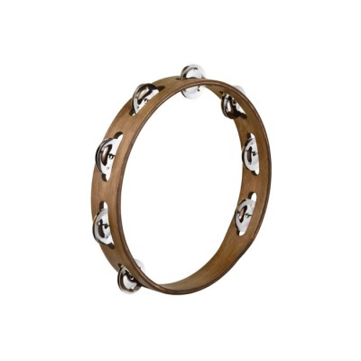 Tambourin Bois Brun Noyer