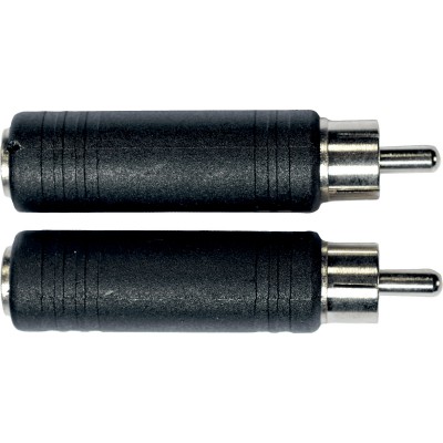 Adaptateur RCA M/jack Fem.em. 6.35 - Lot de 2