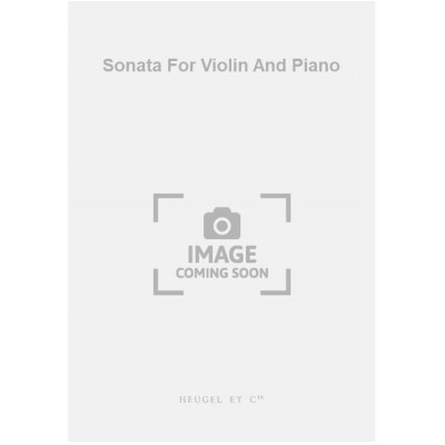 Sonata For Violin And Piano