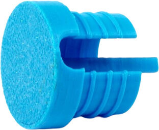 Plug cap XLR light Blue Light Blue