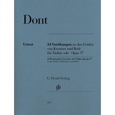 Dont Jakob - 24 Exercices Preparatoires Op.37 - Violon Solo