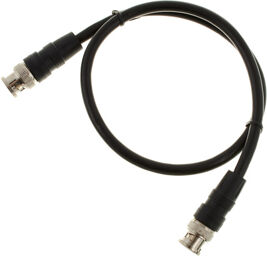 BNC Cable 75 Ohm 0,5m Noir
