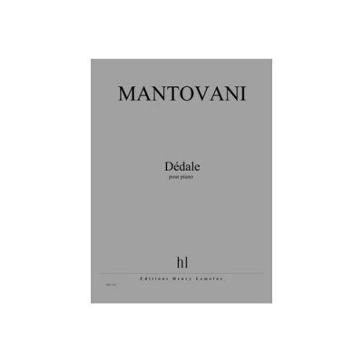 Mantovani B. - Dedale- Piano