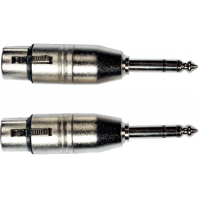Adaptateur Jack ST Male XLR Fem. - Lot de 2