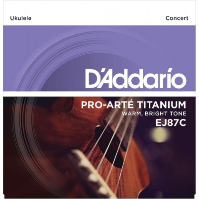 EJ87c Titanium Ukulélé Strings Concert