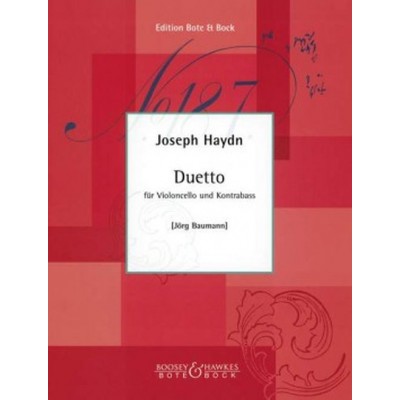 Haydn Joseph - Duetto - Violoncelle & Contrebasse