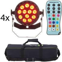 LED Pot 12x1W QCL RGB W Bundle