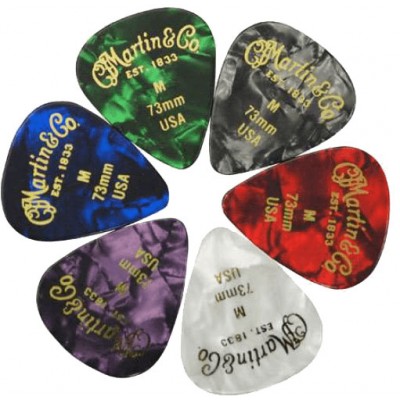 Sachet de 6 Médiators Medium Coloris Assortis