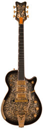 G6134-59 Black Paisley Hvy Rel Black Paisley Graphic