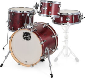 Mars Maple Bebop Shell Set WI Merlot Satin