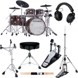 VAD716-SW E-Drum Set Bundle Satin Walnut