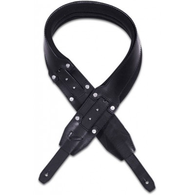 Recoil, David Ellefson Signature - Courroie 9 cm néoprène et cuir vegan - Black