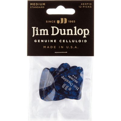 Médiator Celluloid Blu Pearl Medium Sachet de 12