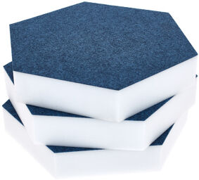 Hexagon Melamine Light Blue 50 Bleu clair