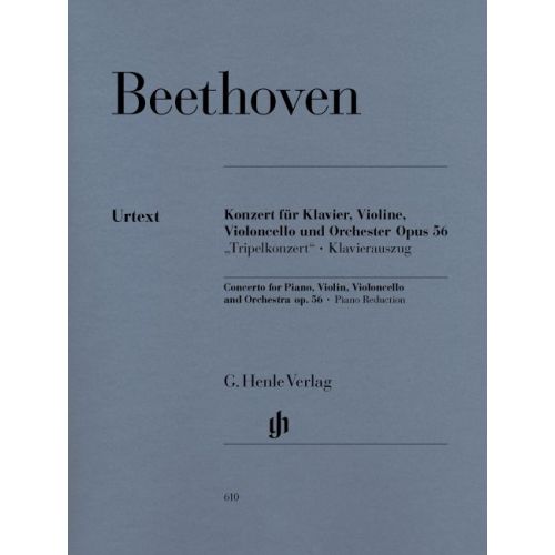 BEETHOVEN L.V. - CONCERTO C MAJOR OP. 56 FOR PIANO, VIOLIN, VIOLONCELLO AND ORCHESTRA